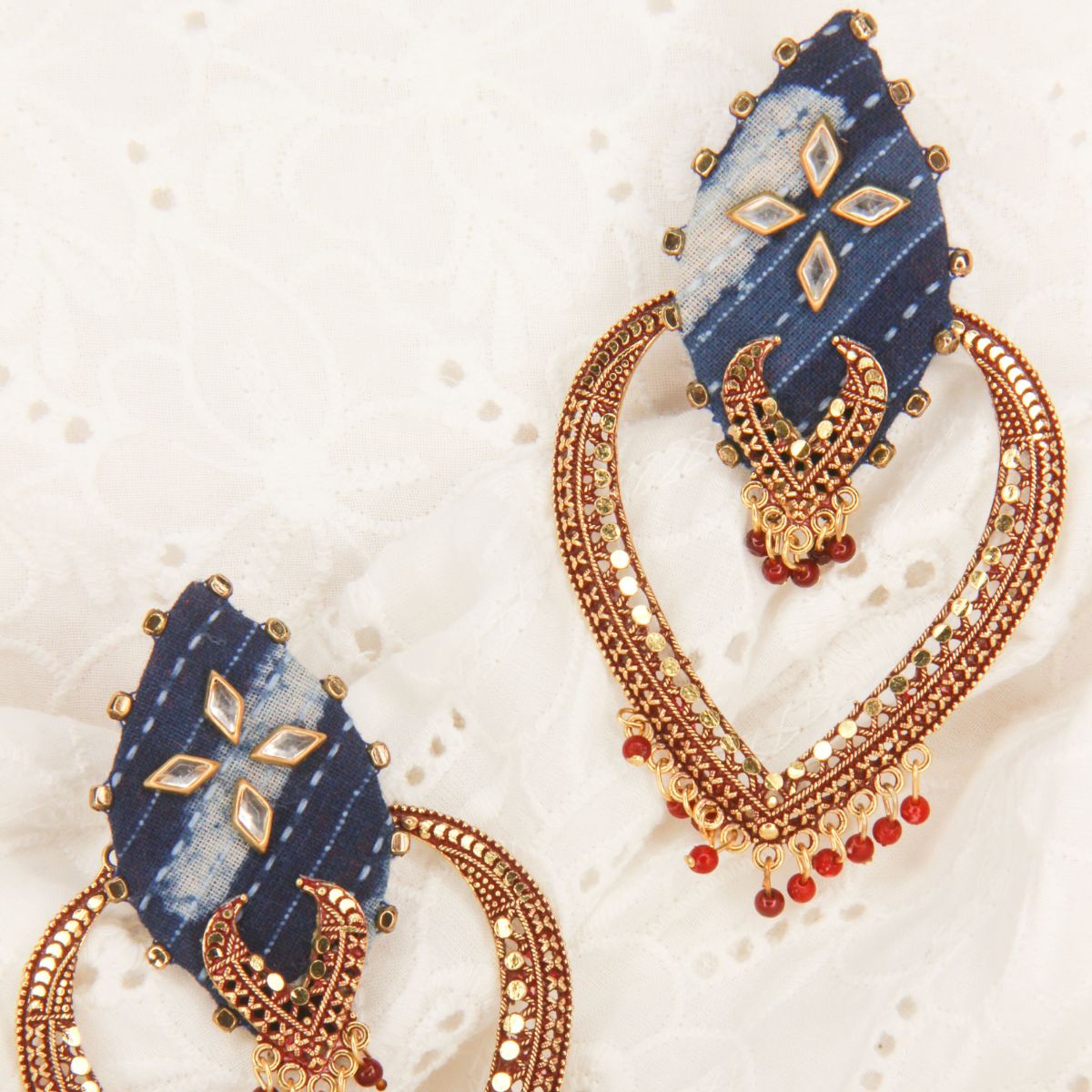 Indigo Eye Statement Earrings